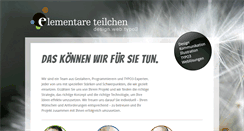 Desktop Screenshot of elementare-teilchen.de